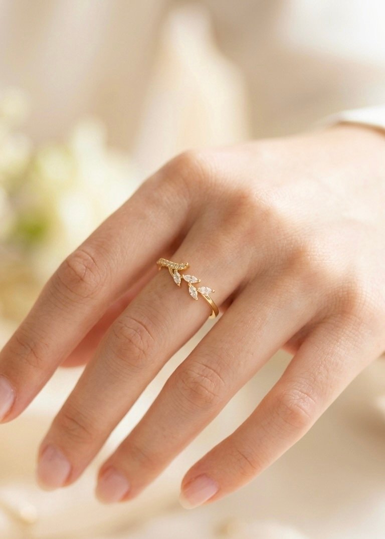 ANILLO AJUSTABLE ESPIGA CRISTALES