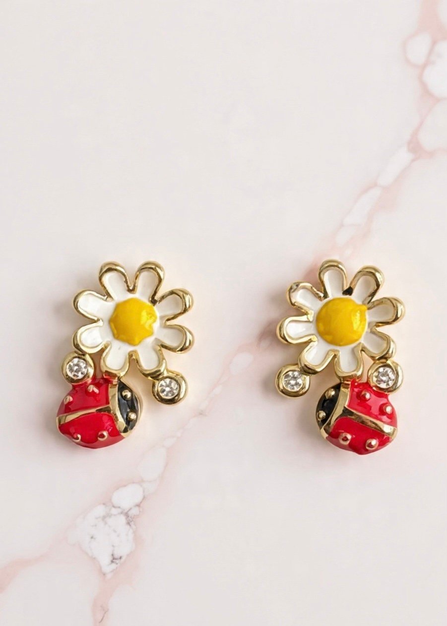 PENDIENTES DE BOTÓN DULCE MARGARITA
