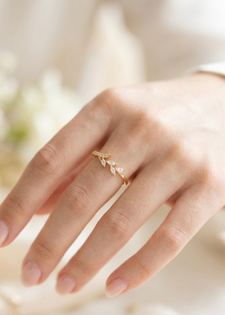 ANILLO AJUSTABLE ESPIGA CRISTALES