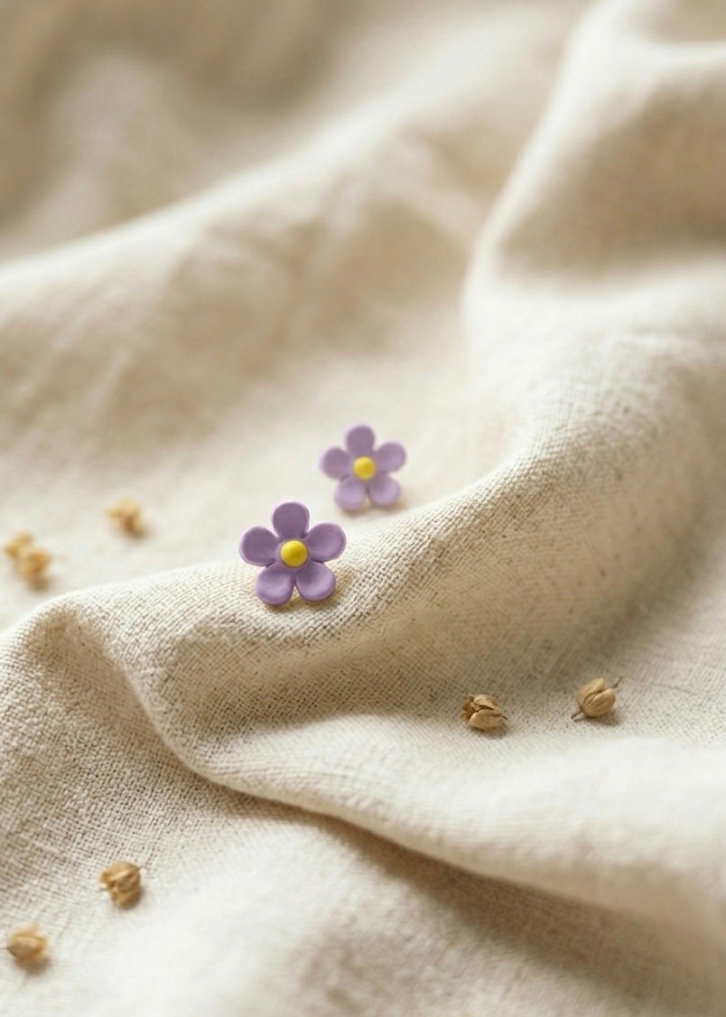 PENDIENTES DE BOTÓN GUMMI FLOWERS
