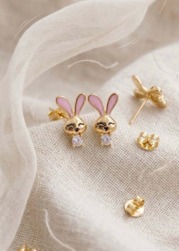 PENDIENTES DE BOTÓN BUNNY