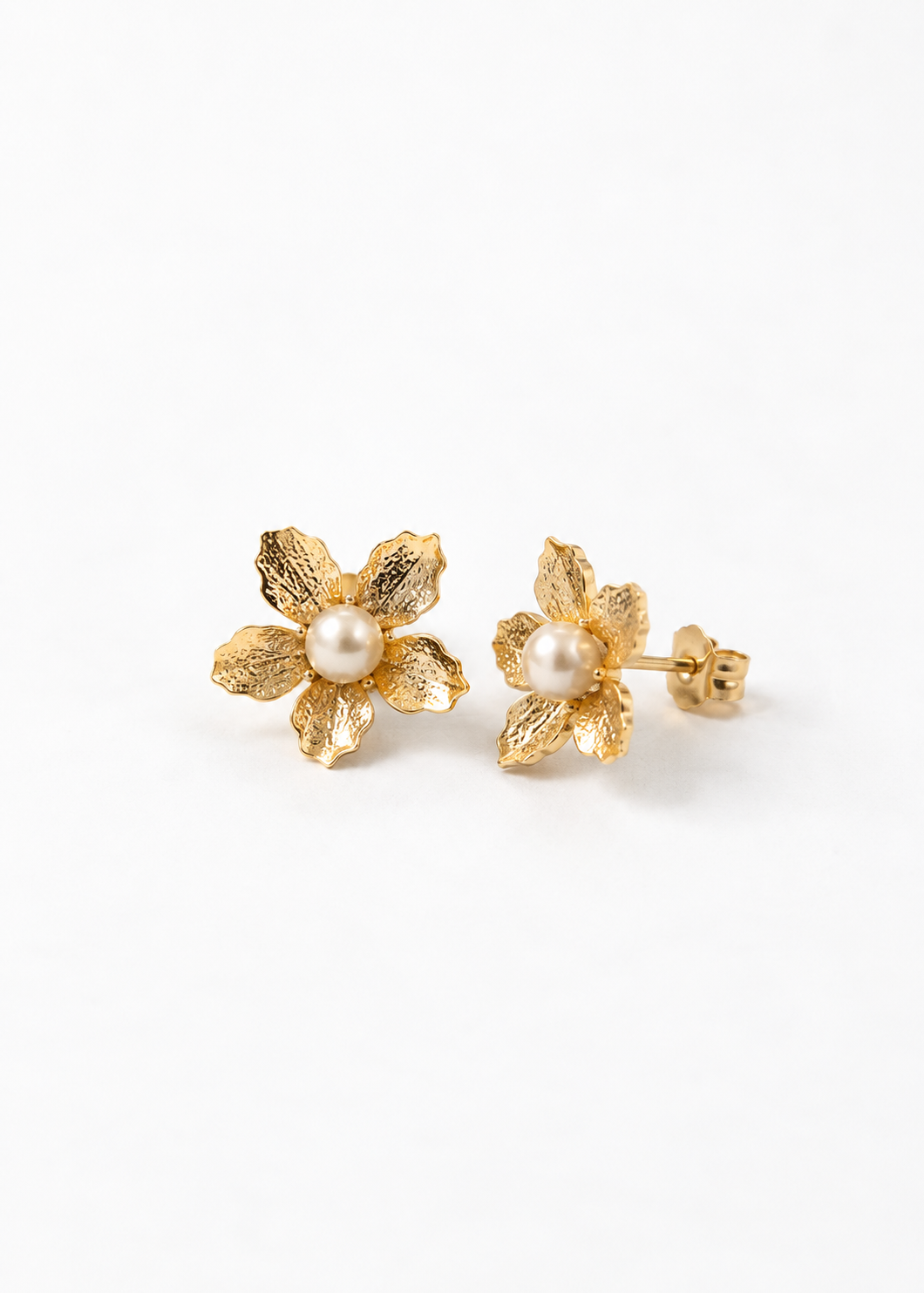 PENDIENTES DE BOTÓN SOF BRONCE