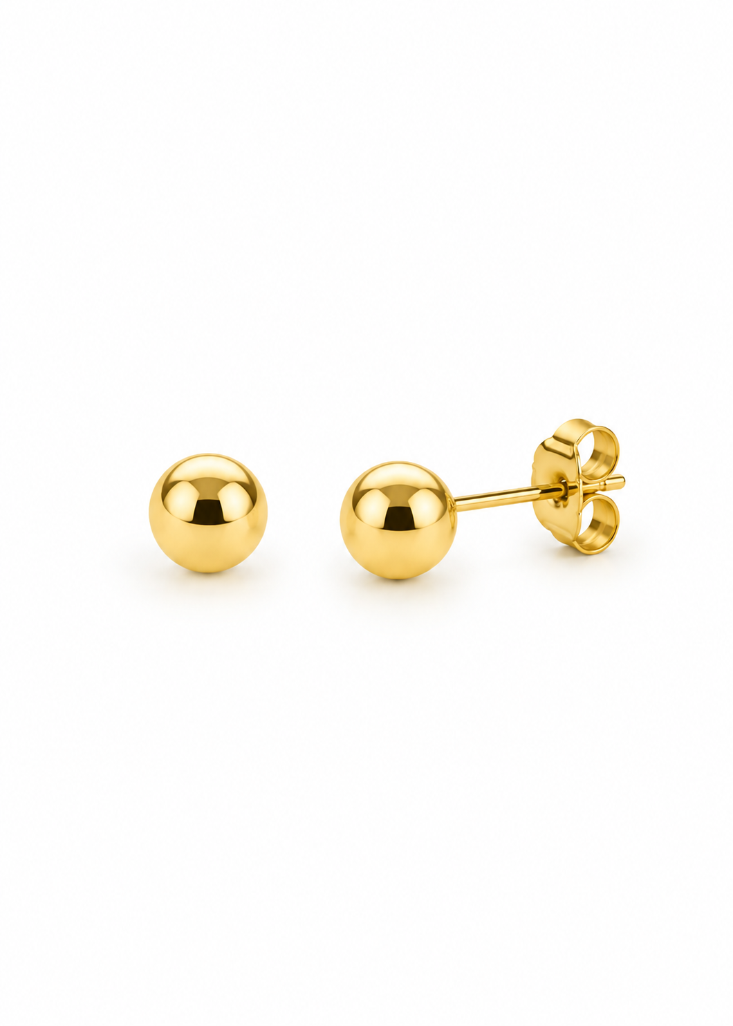 PENDIENTES DE BOTÓN BALÍN LISO 2MM
