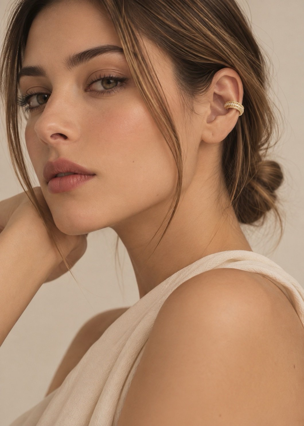 EAR CUFF CIRCONES RODIO