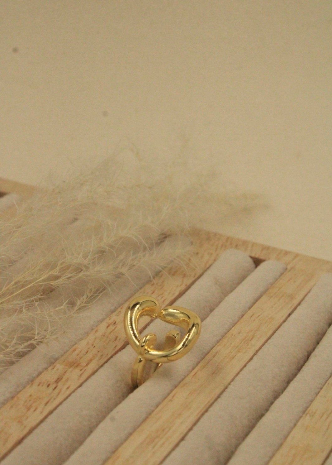 ANILLO AMI DORADO RODIO