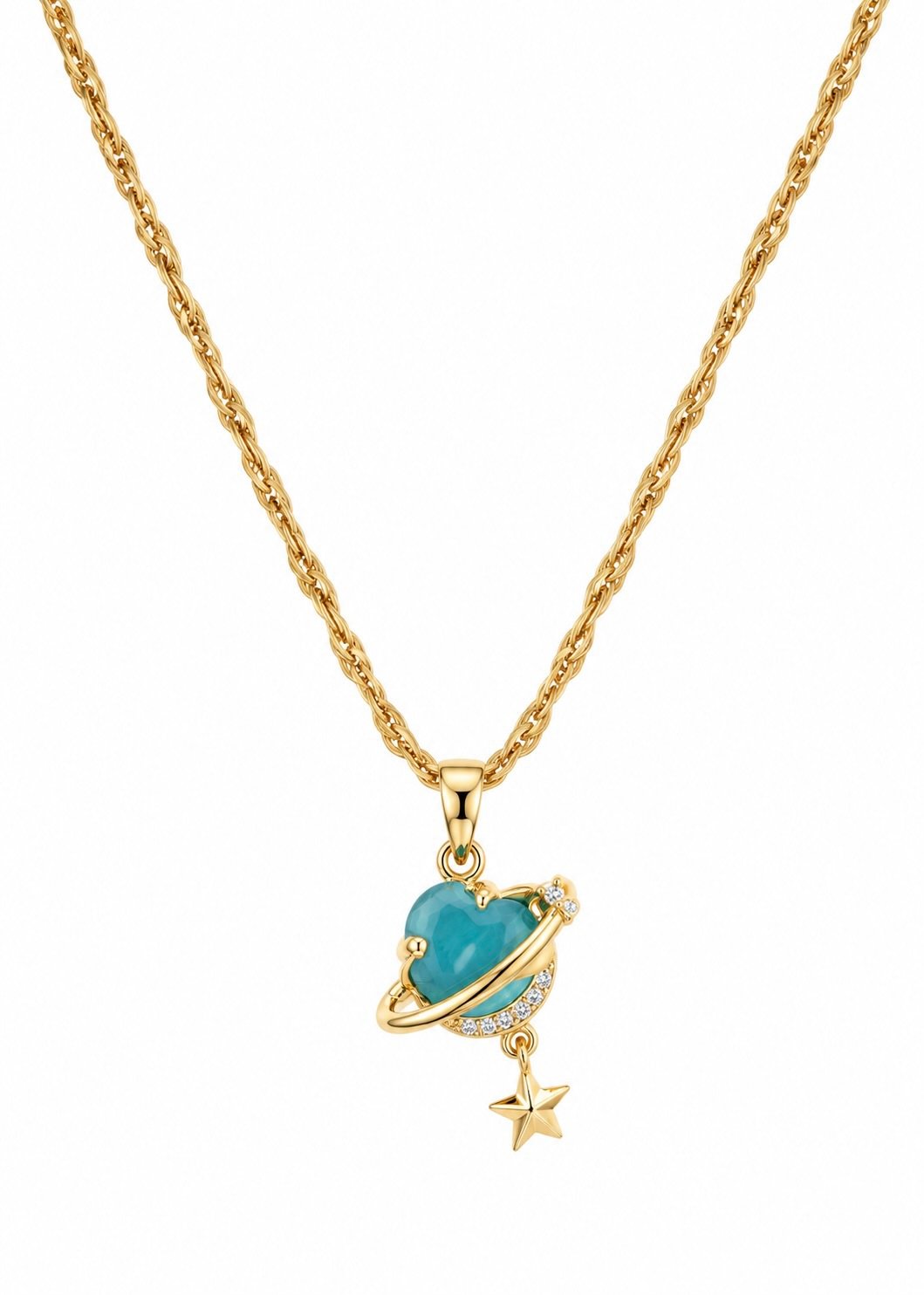 COLLAR ASTRAL AZUL RODIO
