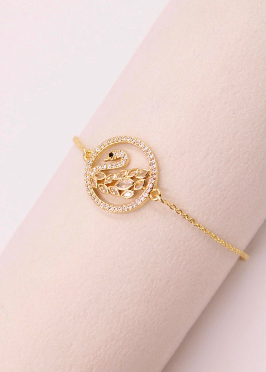 PULSERA CISNE RODIO